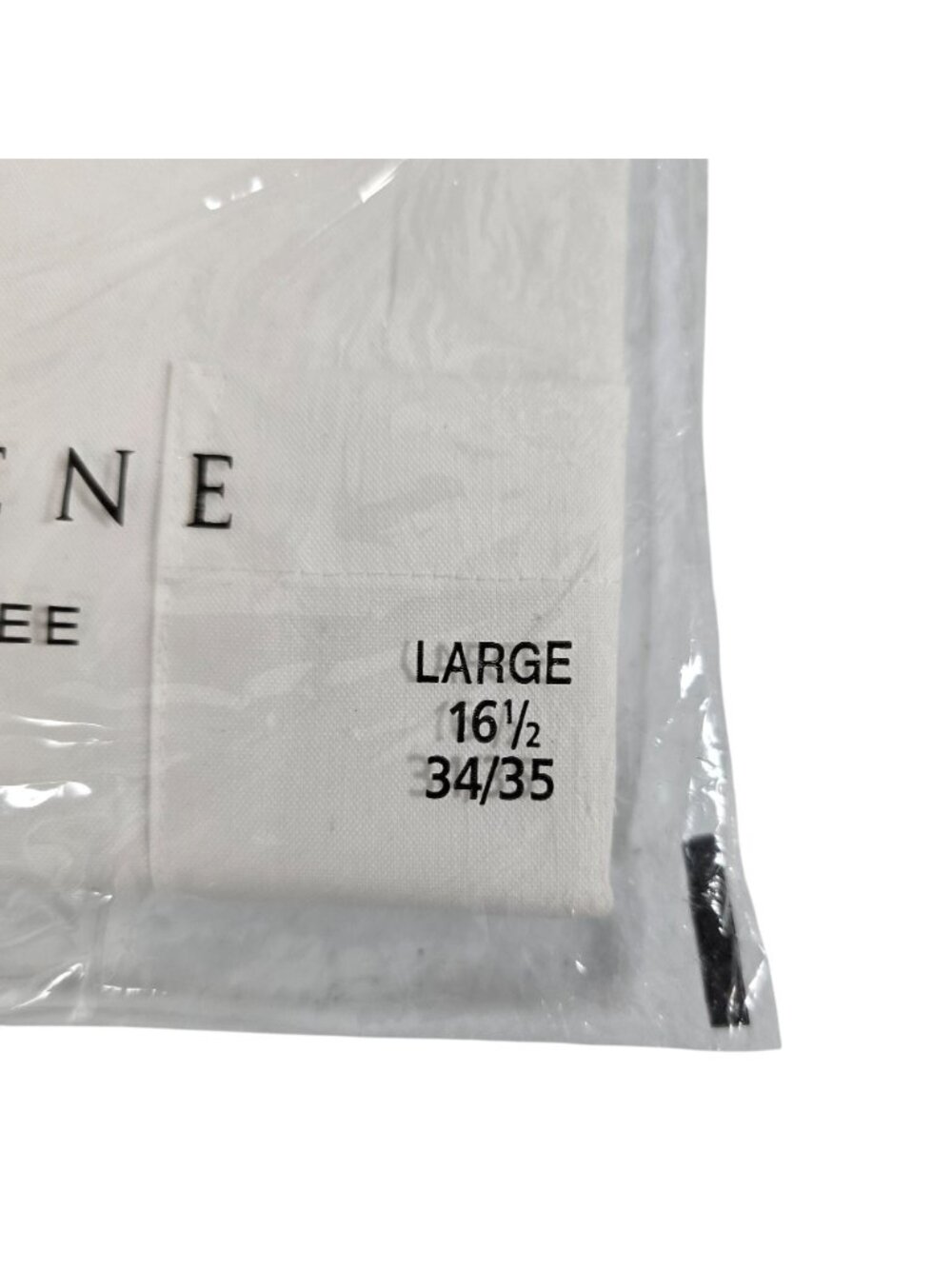 Geoffrey Beene 100% Cotton Wrinkle-Free Pinpoint Oxford White Dress Shirt Large - Picture 5 of 7